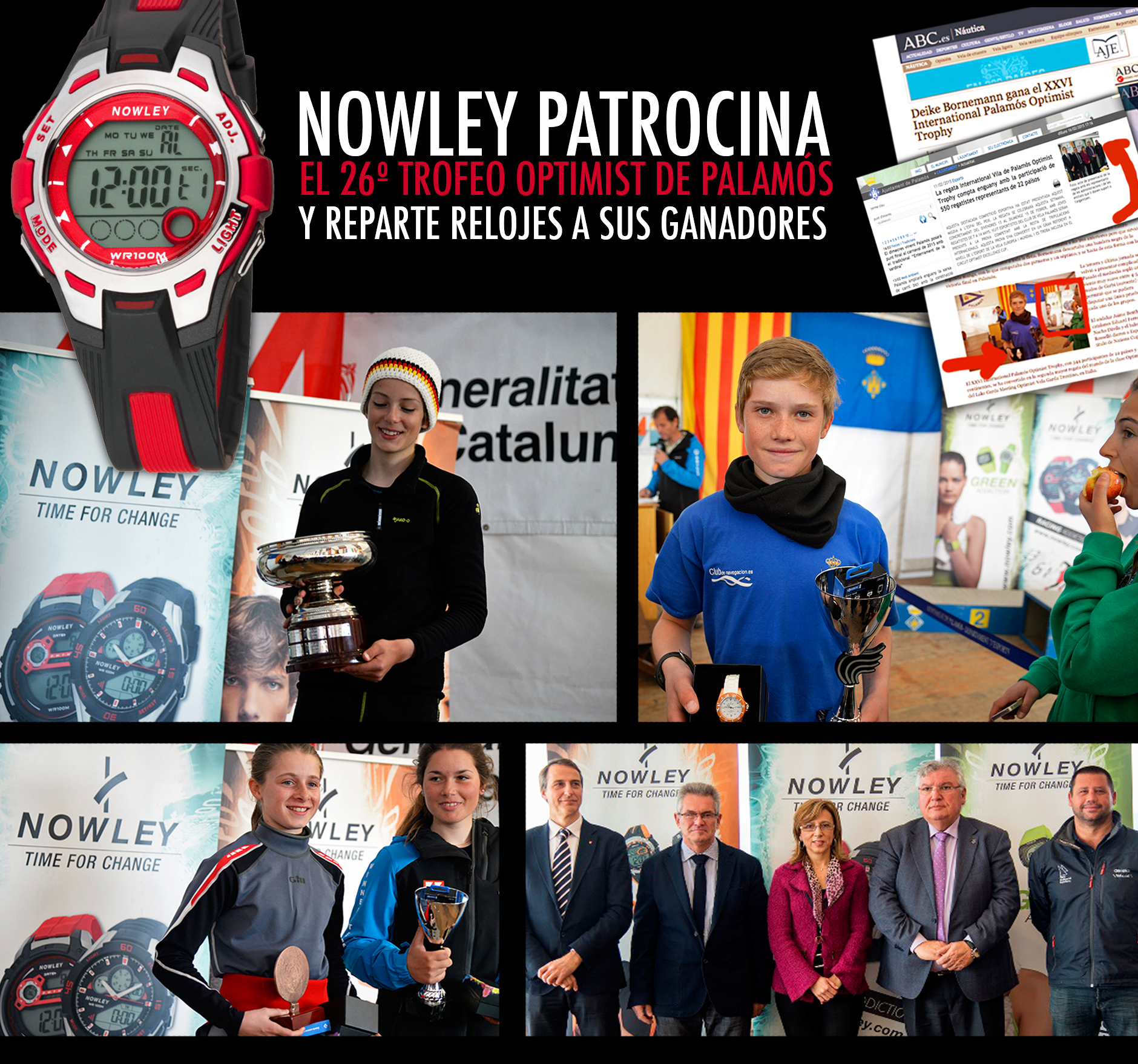 El XXVI International Optimist Vila de Palamós Trophy se ha celebrado con el patrocinio de Nowley