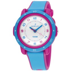 Reloj Nowley con correa blanca para mujer o niña 8-5793-0-5