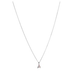 COLLAR ALPHABET PLATA A